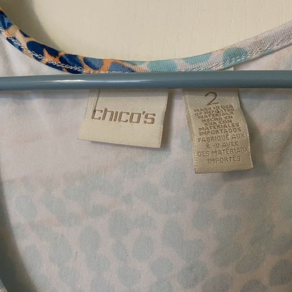 Chico's Dress Womens Size 2 Large Pebbled Waves Maxi Sleeveless Stretch - Picture 5 of 7